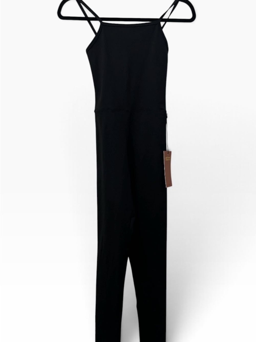 NWT Girlfriend Collective The Unitard Black Full Length Jumpsuit XS